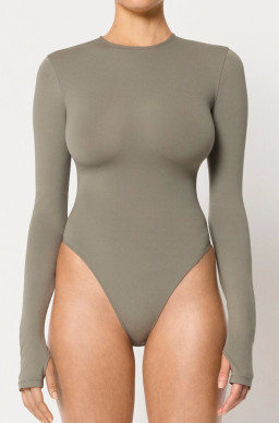 Khy Long Sleeve Crewneck Bodysuit