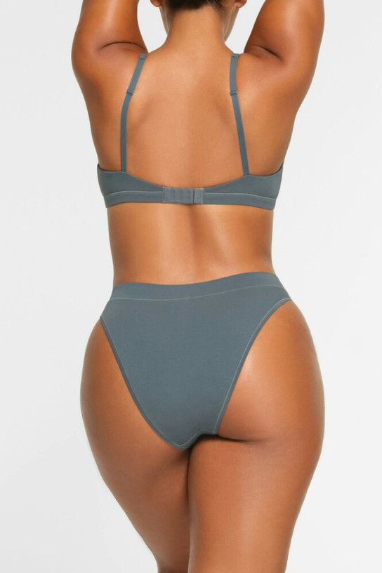 Skims Cotton Jersey Cheeky Tanga
