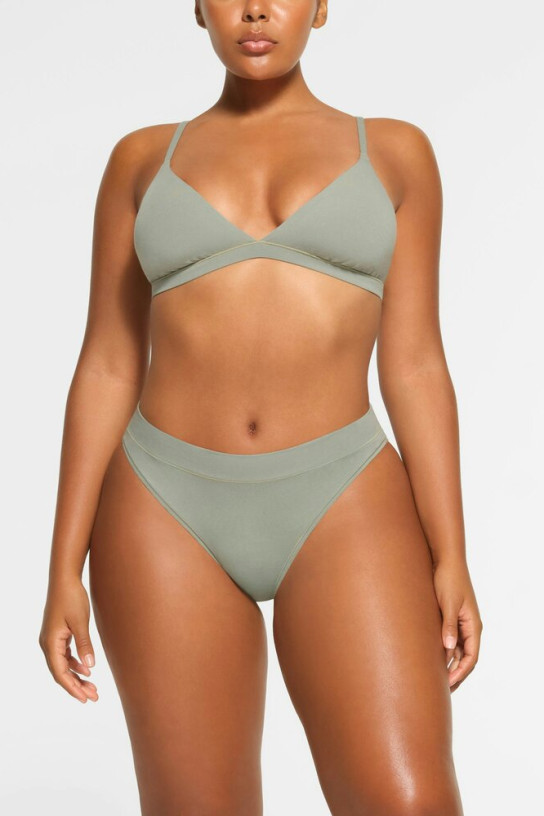 Skims Cotton Jersey Cheeky Tanga