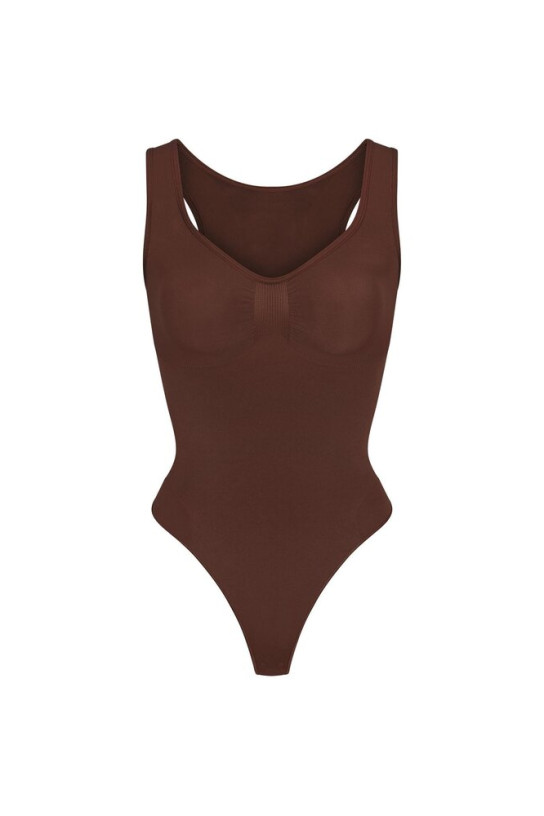 Skims Seamless Sculpt Scoop Neck Thong Bodysuit