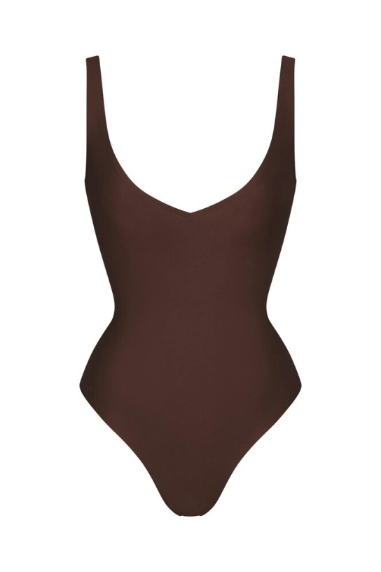 Skims Body Unlined Plunge Thong Bodysuit