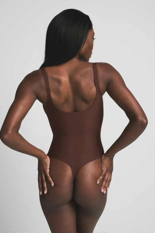 Skims Body Unlined Plunge Thong Bodysuit