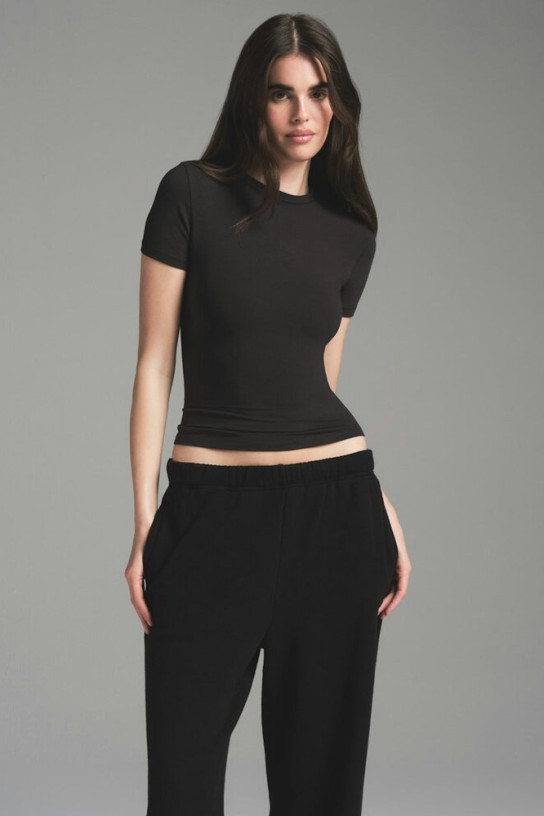 Skims Cotton Fleece Classic Straight Leg Pants
