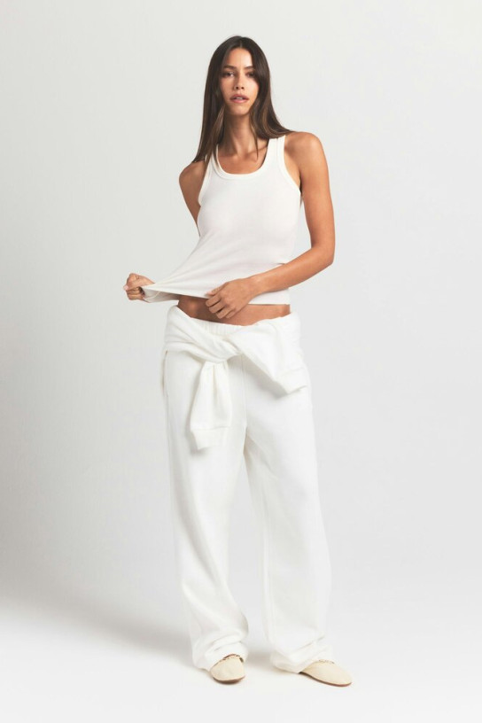 Skims Cotton Fleece Classic Straight Leg Pants