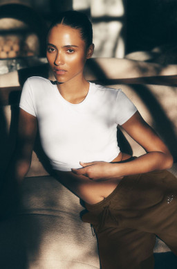 Alo Alosoft Crop Finesse Short Sleeve