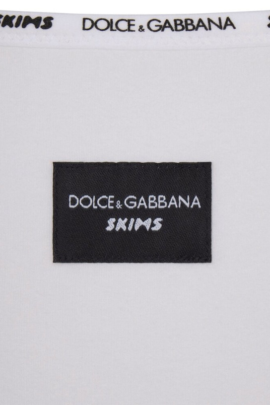 Dolce & Gabbana x Skims Cotton Jersey Scoop Neck Cami