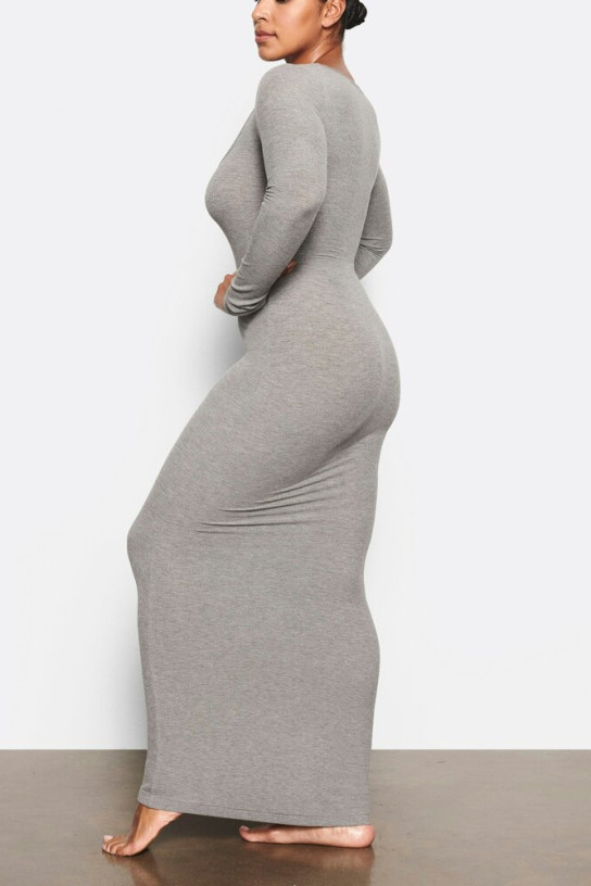 Skims Soft Lounge Long Sleeve Dress