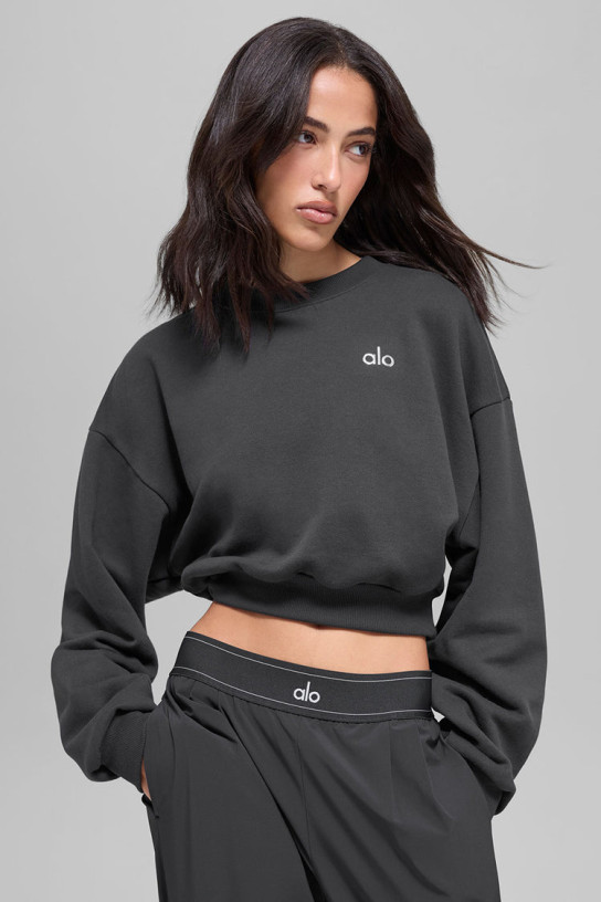 Alo Cropped Accolade Crewneck