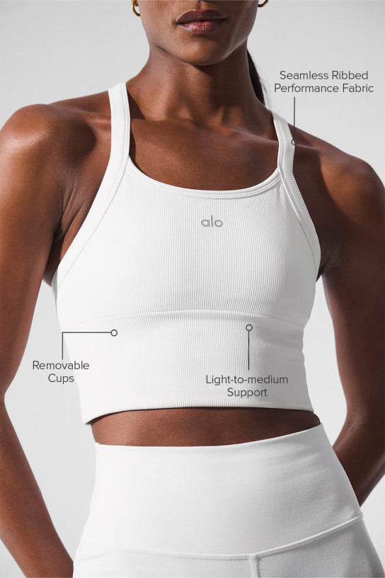 Alo Seamless Ribbed Favorite Bra Tank