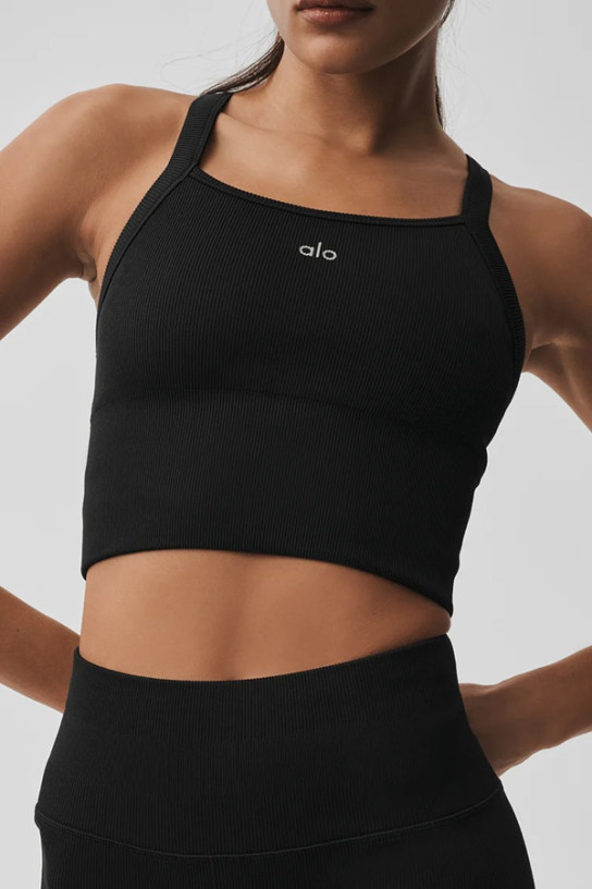 Alo Seamless Ribbed Favorite Bra Tank