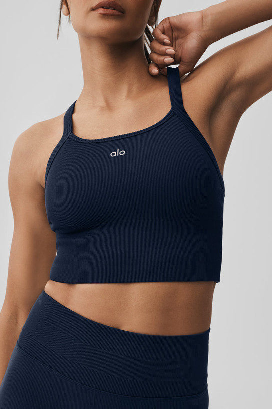 Alo Seamless Ribbed Favorite Bra Tank