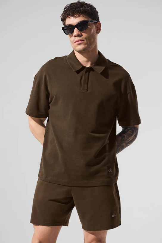 Alo Double Take Short Sleeve Polo (men)
