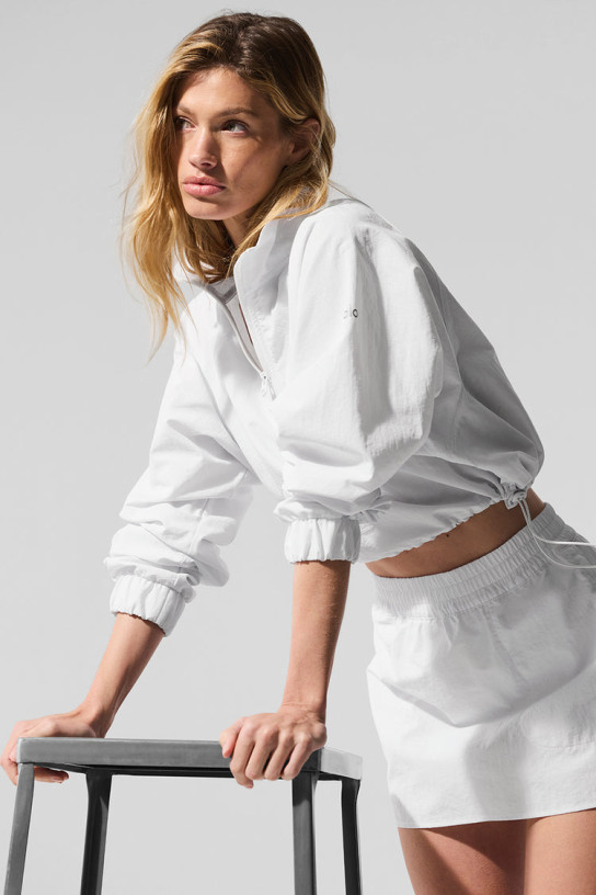 Alo Cropped 1/4 Zip Alumni Pullover
